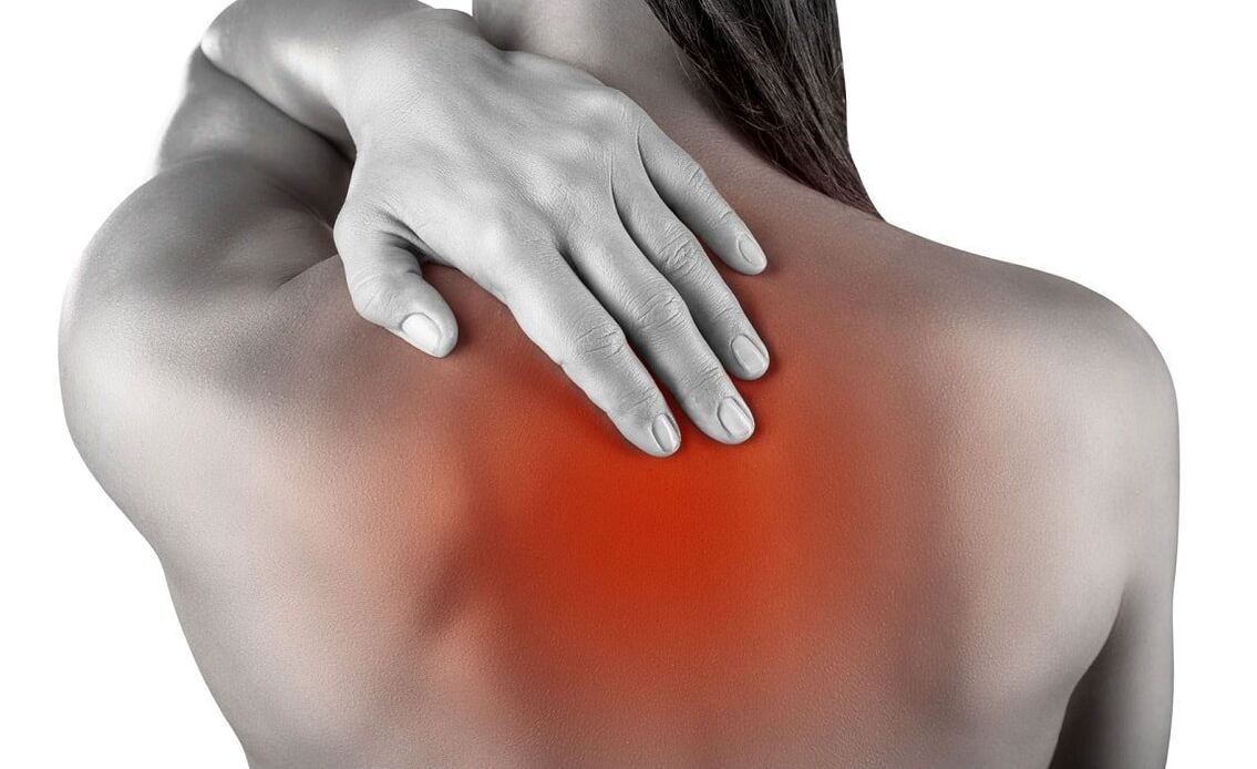 Muguras sāpju lokalizācija ir raksturīga mugurkaula krūšu kurvja osteohondrozei